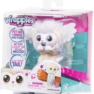 Interactive White and Purple Small Pet Toy